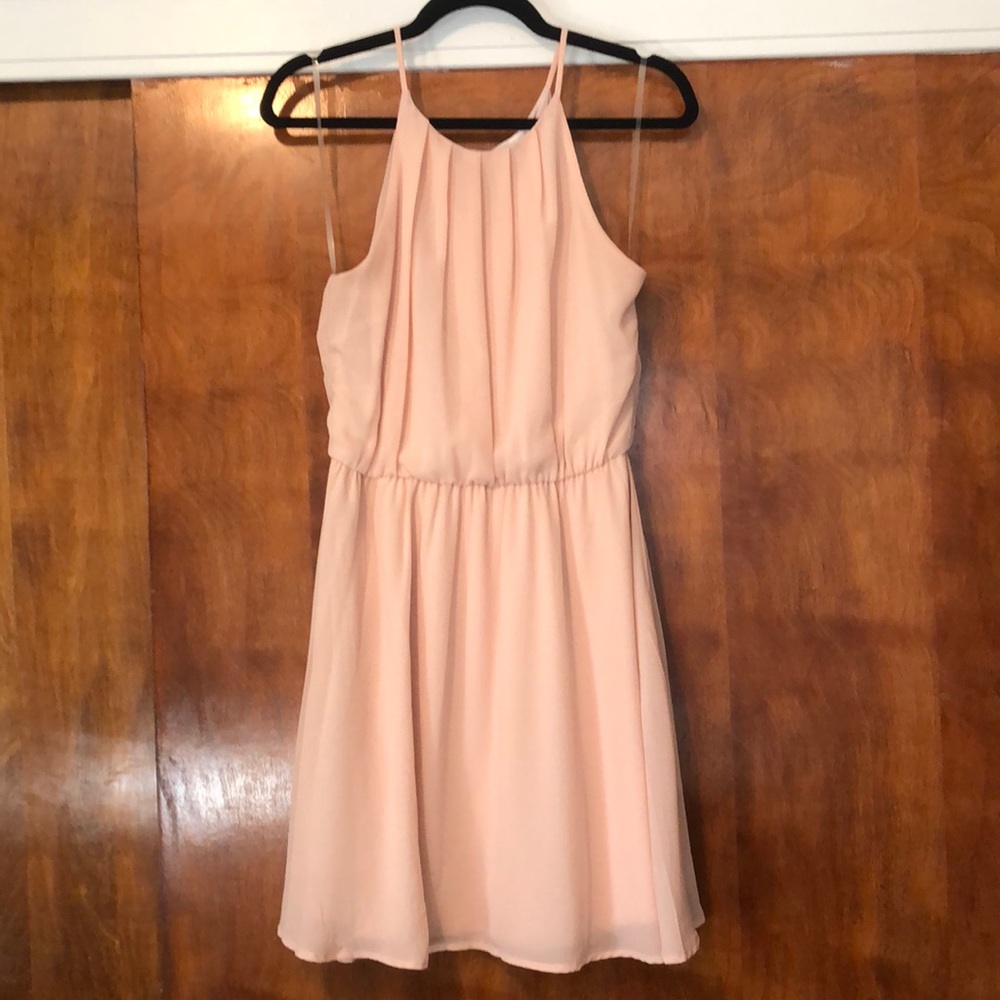 Blush Chiffon Dress